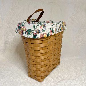 Longaberger 1995 Basket, Garden Splendor Liner, Plastic Liner